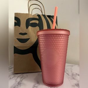 Starbucks ⭐️ Soft Touch Pink Lemonade Jelly Studded 16oz Tumbler